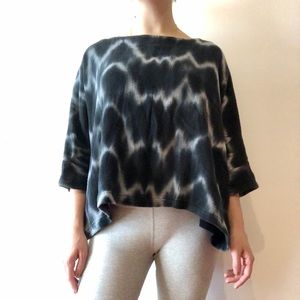 Uzi NYC brand tie dye block top